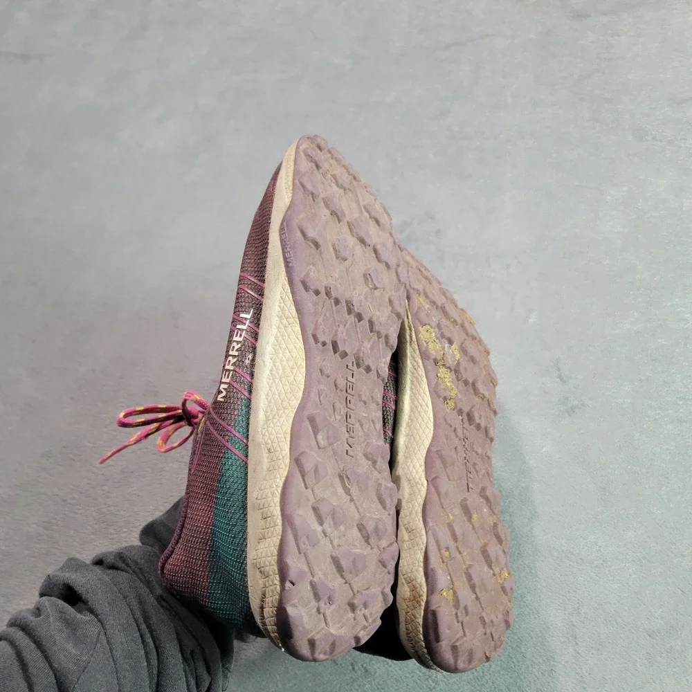 Merrell Trail Running Shoes Womens 6‎ Plum Teal All Out Flight Athletic Hiking